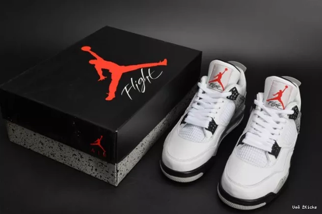 Cement” EyeCatching 4 Jordan  542 Air 840606-192 OG “White 0820